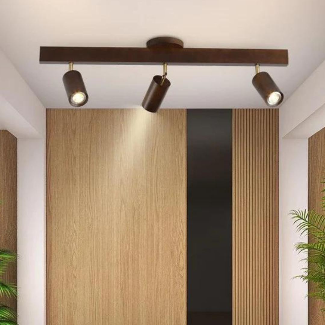 Adjustable Wooden Ceiling Spotlight - EcoLux 6
