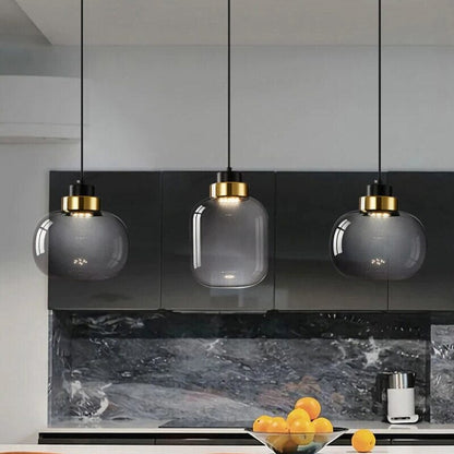 RoyaleGlow Ashton Glass Pendant Lights for Retro Elegance