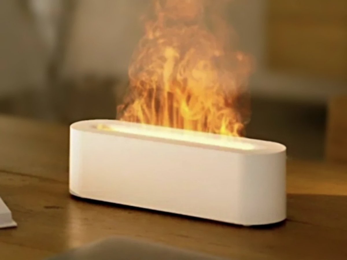 Air Humidifier & Purifier Flame Effect 7