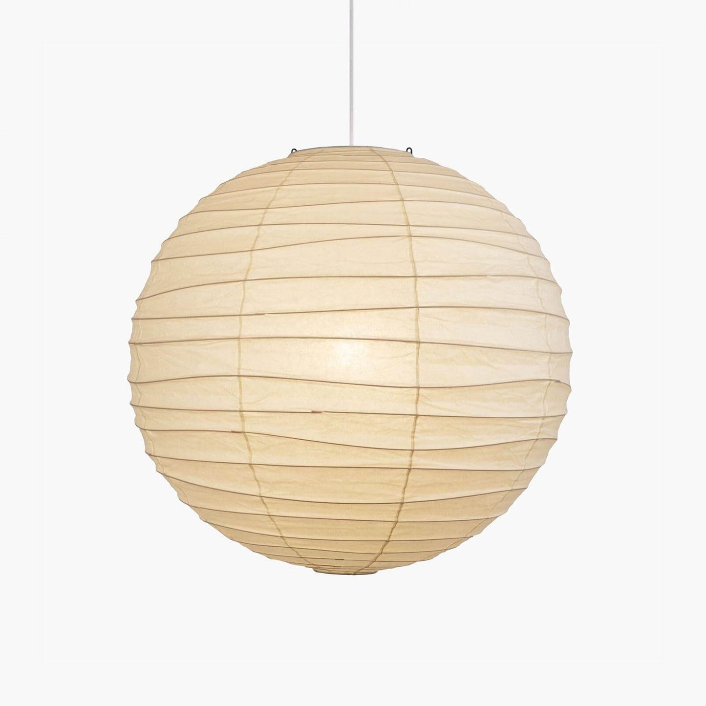 LuxRoyale Japanese Rice Paper Globe Pendant Light, Wabi Sabi Hanging Lamp