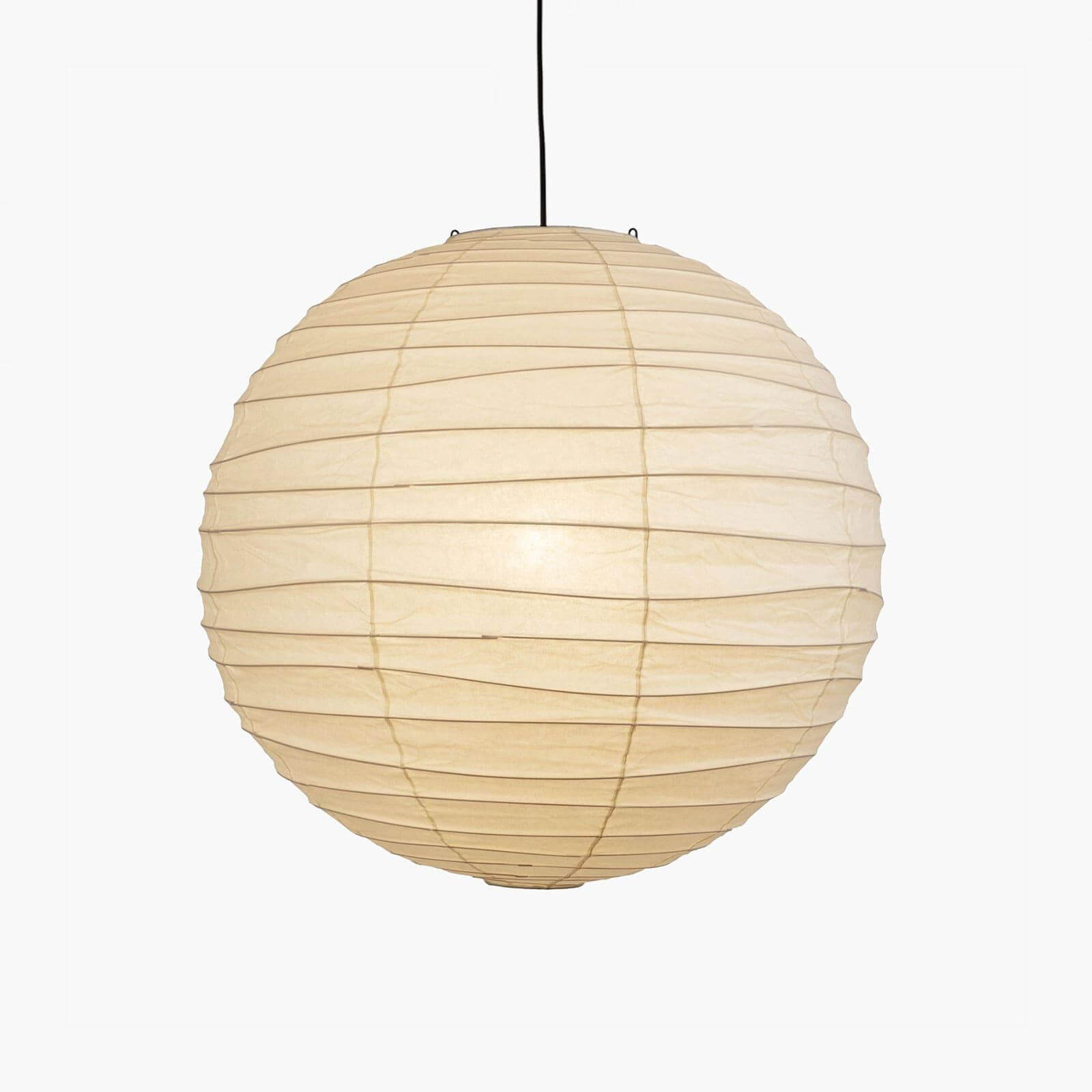LuxRoyale Japanese Rice Paper Globe Pendant Light, Wabi Sabi Hanging Lamp