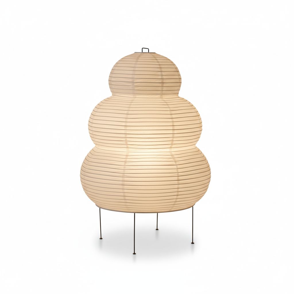 Akari Japandi Style Paper Floor Lamp 0