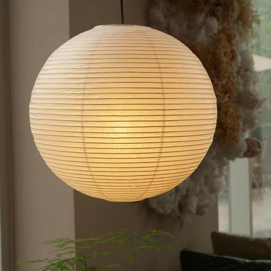 Royelux Japanese Rice Paper Pendant Light, Zen Lantern for Bedroom & Living Room