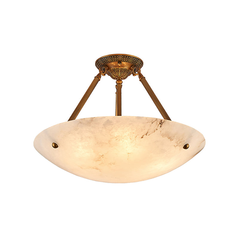 Alabaster Bowl Pendant 2
