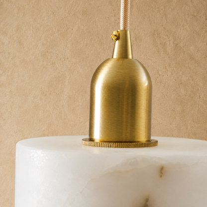Alabaster Cylinder Pendant 7