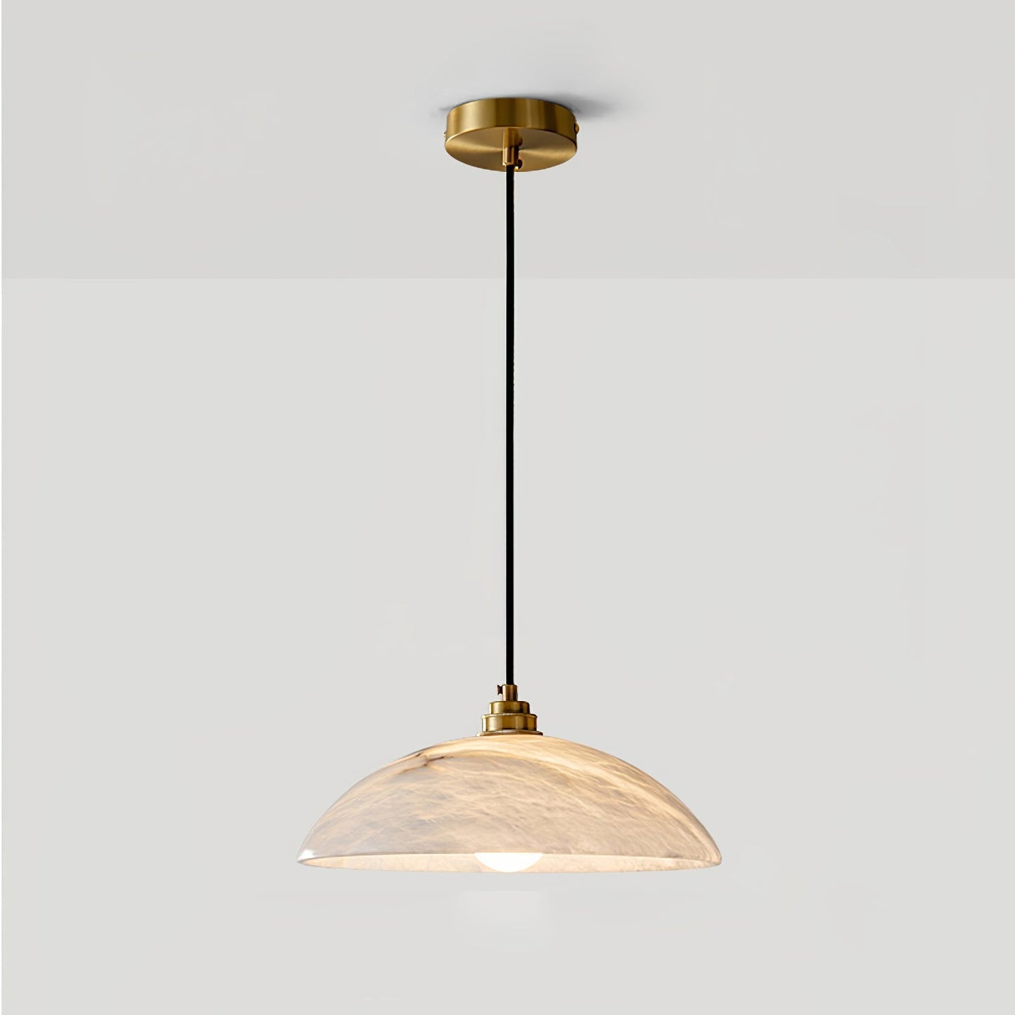 Alabaster Dome Droplight Pendant Lamp 0