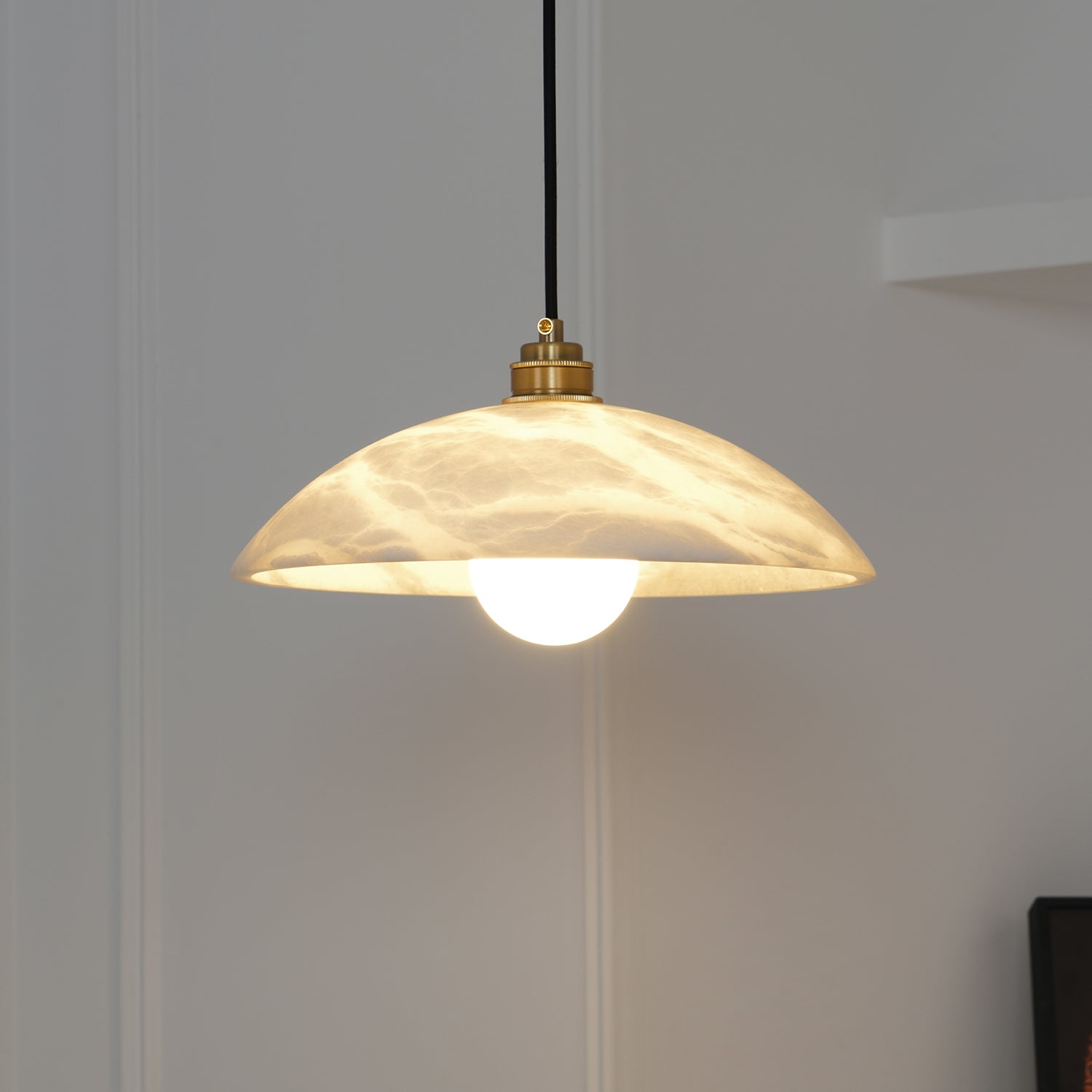 Alabaster Dome Droplight Pendant Lamp 3