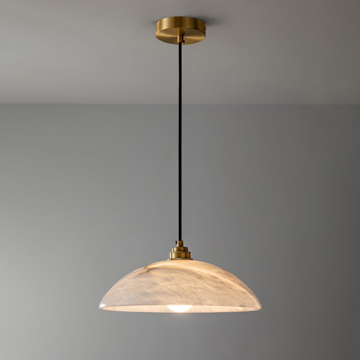 Alabaster Dome Droplight Pendant Lamp 7