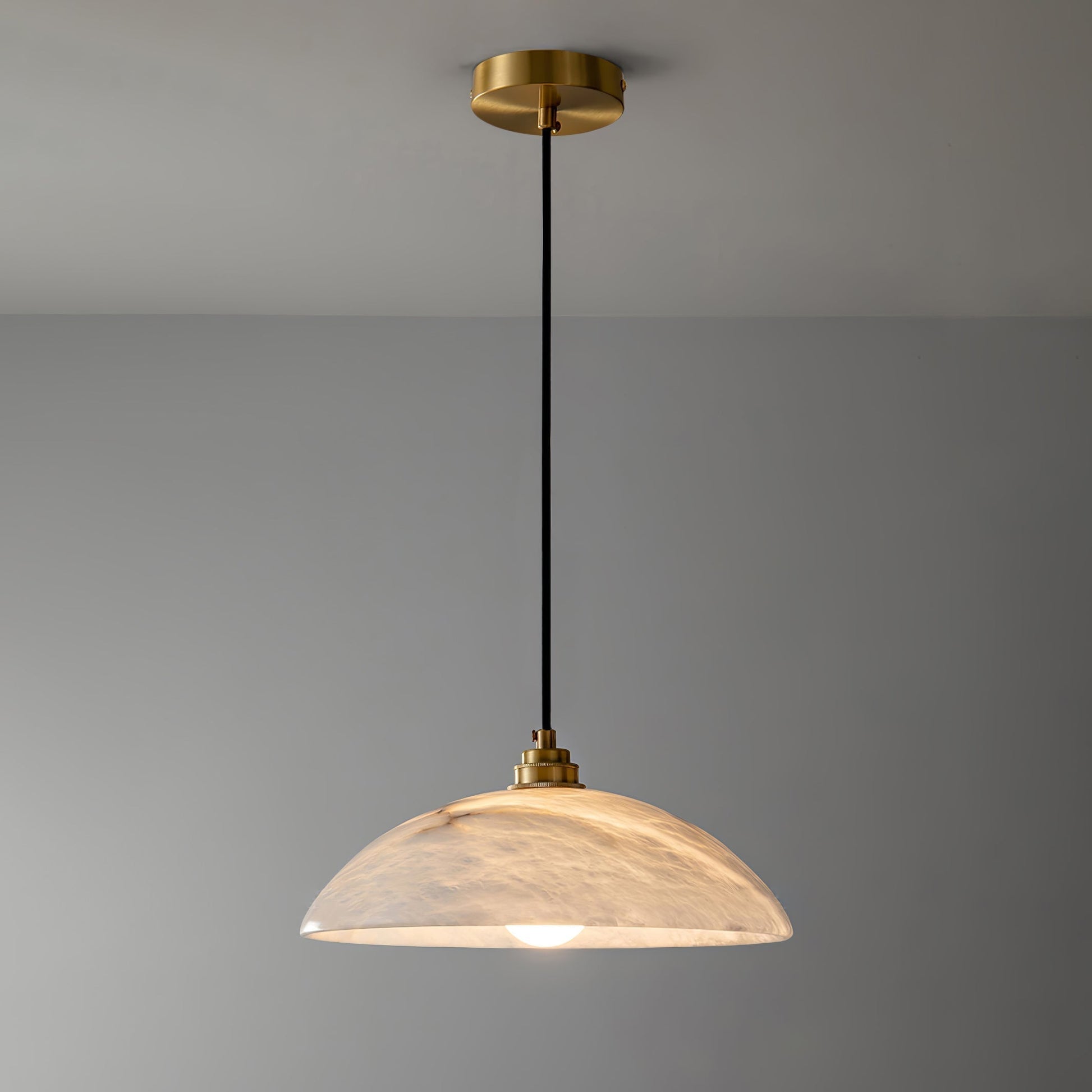 Alabaster Dome Droplight Pendant Lamp 7