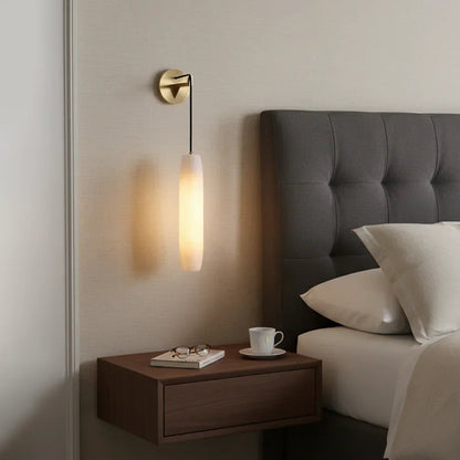 Alabaster Flute Wall Lamp 2