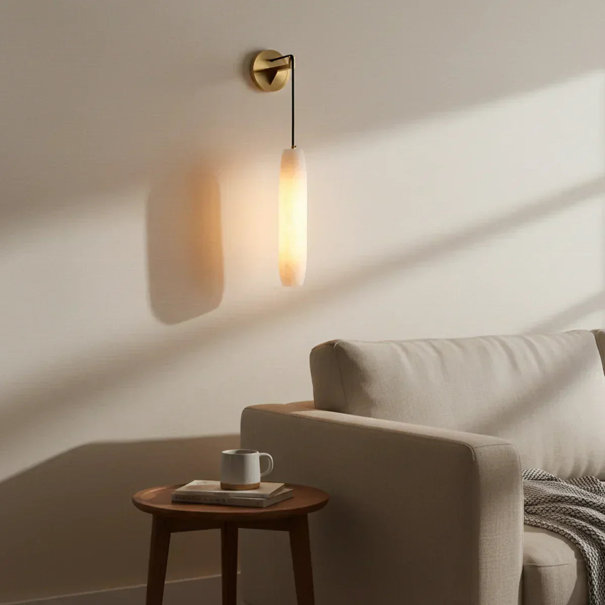 Alabaster Flute Wall Lamp 3
