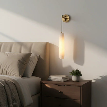 Alabaster Flute Wall Lamp 4