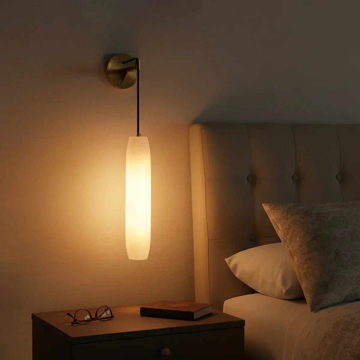 Alabaster Flute Wall Lamp 6