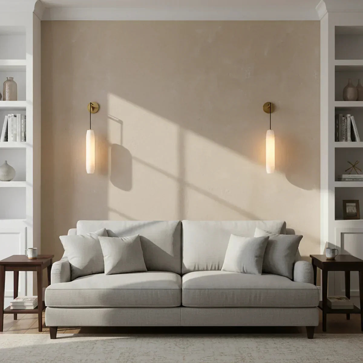 Alabaster Flute Wall Lamp 8