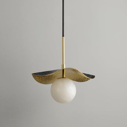 Alabaster Globe Pendant 0