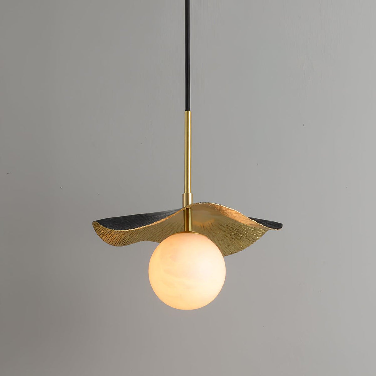 Alabaster Globe Pendant 8
