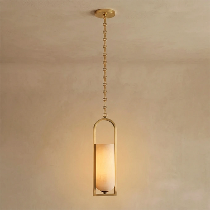 Alabaster Melange Small Chain Chandelier 13