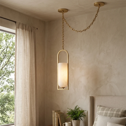 Alabaster Melange Small Chain Chandelier 5