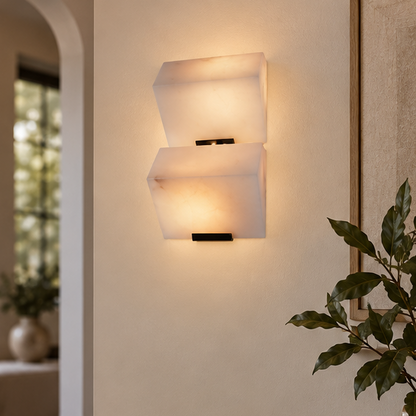 Alabaster Staircase Wall Lamp