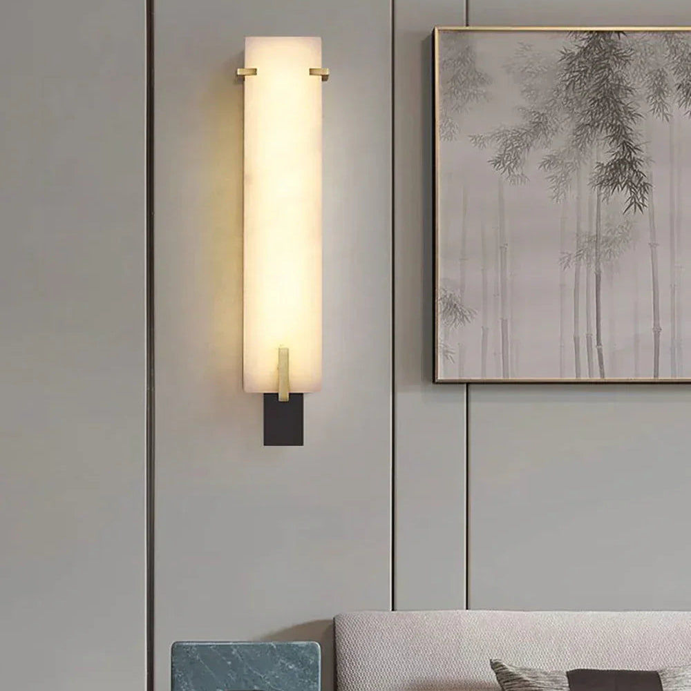 Alabaster Tiles Stable Personality Wall Lamp 0