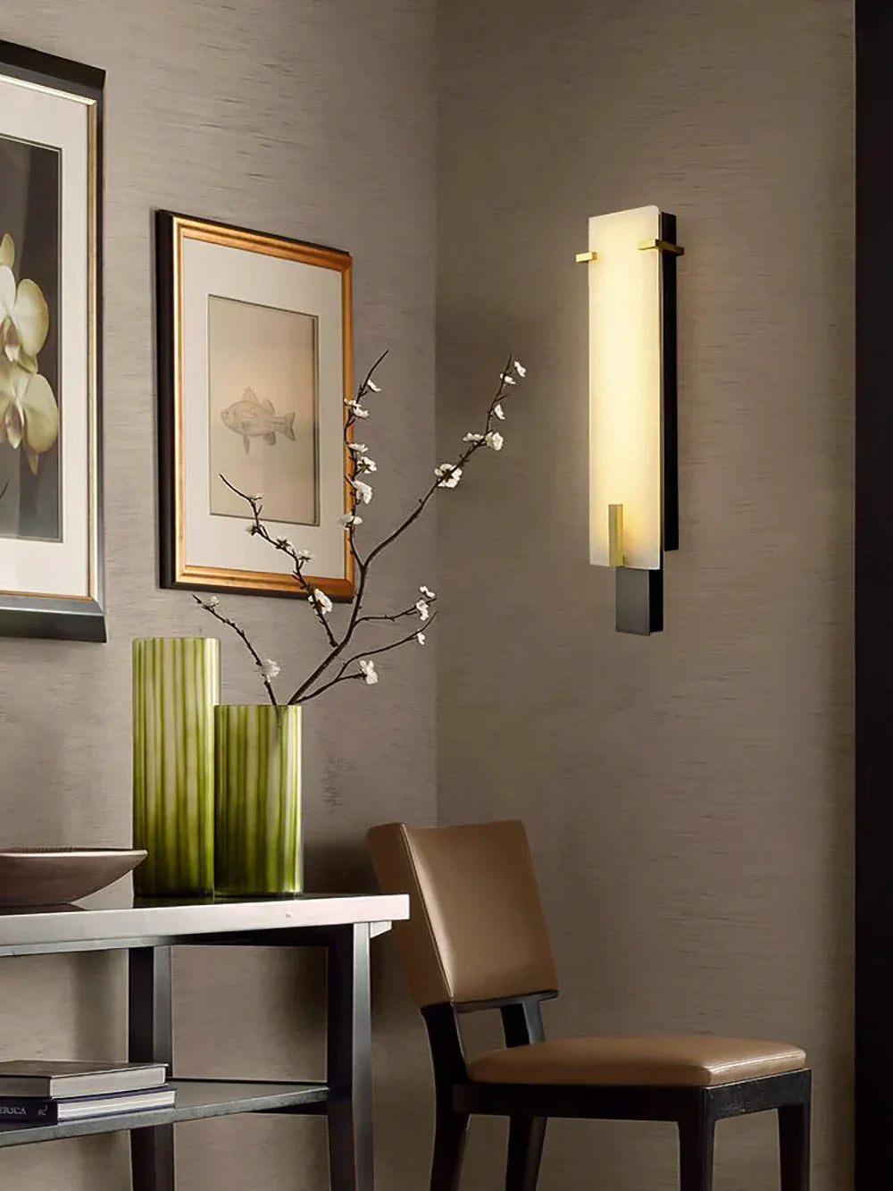Alabaster Tiles Stable Personality Wall Lamp 8