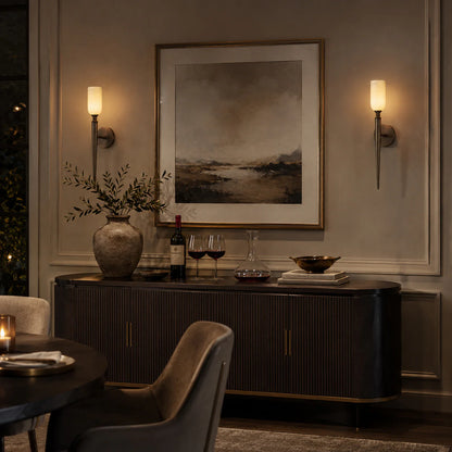 Royelux Natural Alabaster Wall Sconce - Modern Brass Lighting for Elegant Interiors