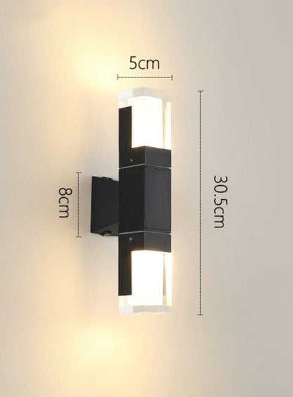RoyaleGlow Minimalist IP65 waterproof Aluminium Outdoor Wall Light