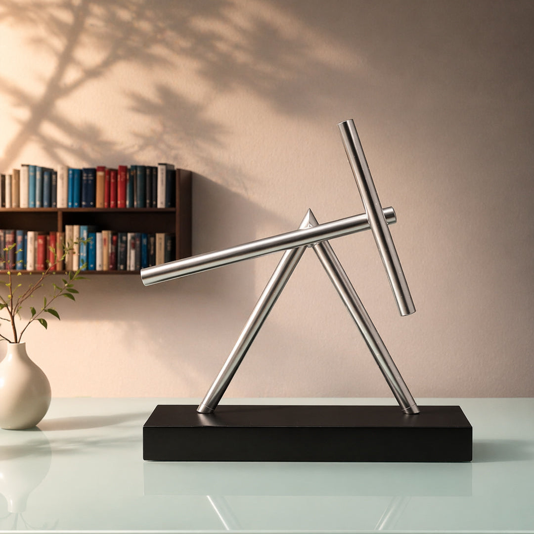 Aluminum Swinging Sticks Kinetic Sculpture 3
