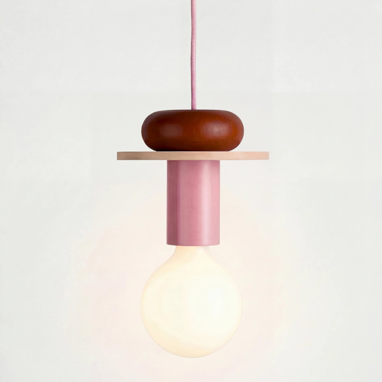 Alvar Multicolor Geometric Wood Pendant Light 1