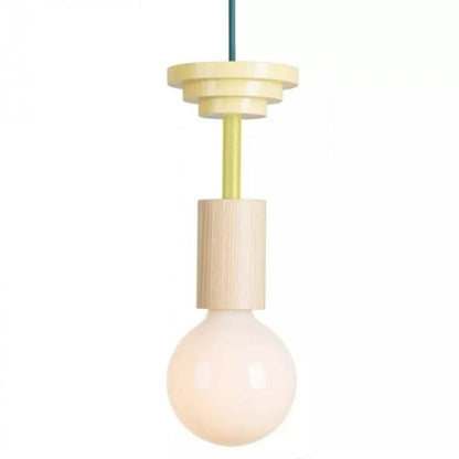 Alvar Multicolor Geometric Wood Pendant Light 11