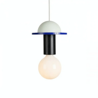 Alvar Multicolor Geometric Wood Pendant Light 13