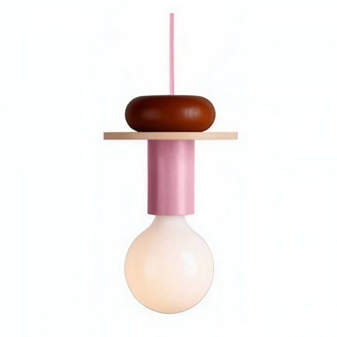 Alvar Multicolor Geometric Wood Pendant Light 17