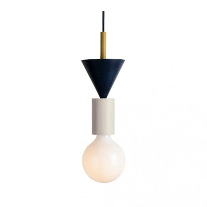 Alvar Multicolor Geometric Wood Pendant Light 9