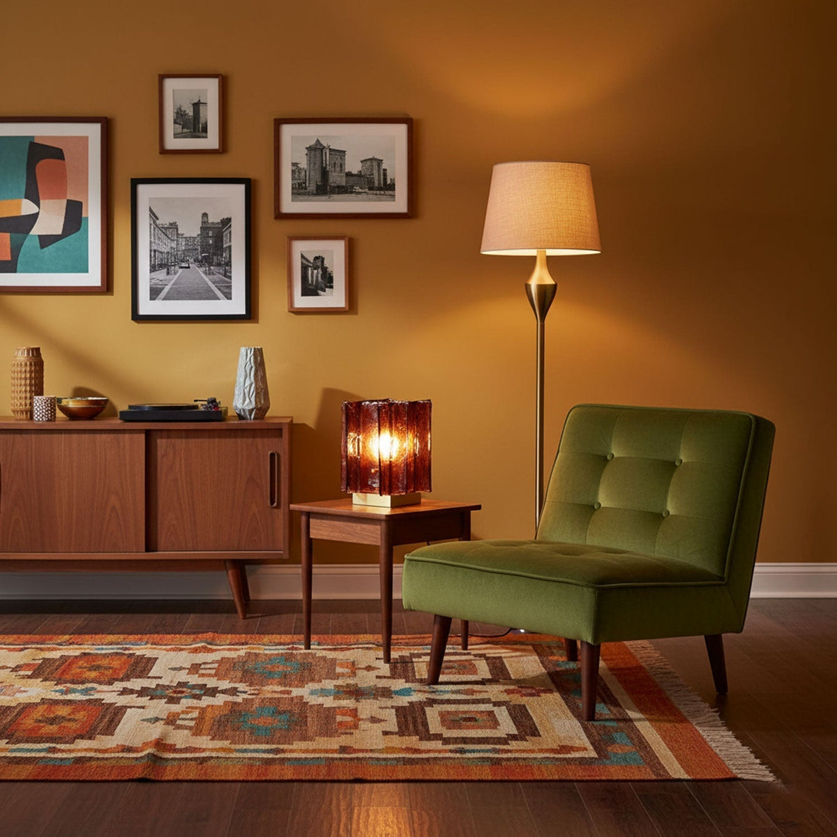 Amber Glow Table Lamp 2
