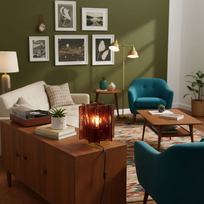 Amber Glow Table Lamp 7