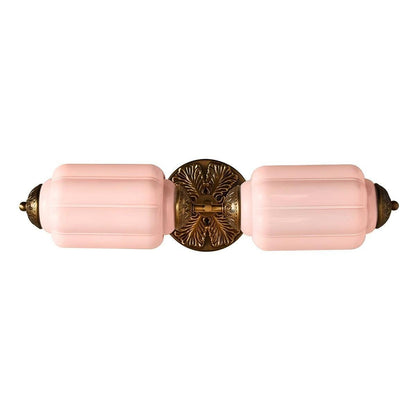 RoyaleGlow Vintage Brass Double Wall Sconce with Frosted Glass Shades-Royale Basic
