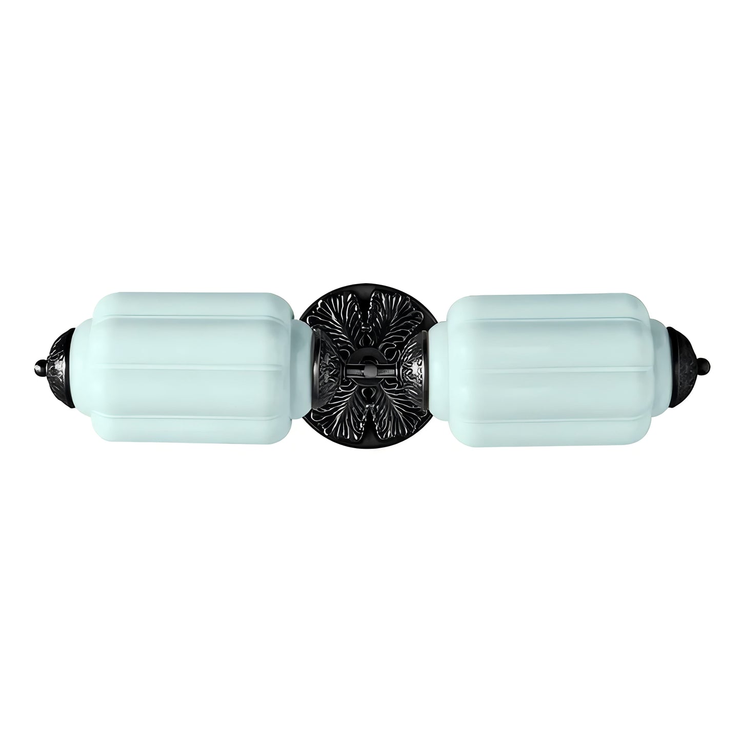 RoyaleGlow Vintage Brass Double Wall Sconce with Frosted Glass Shades-Royale Basic