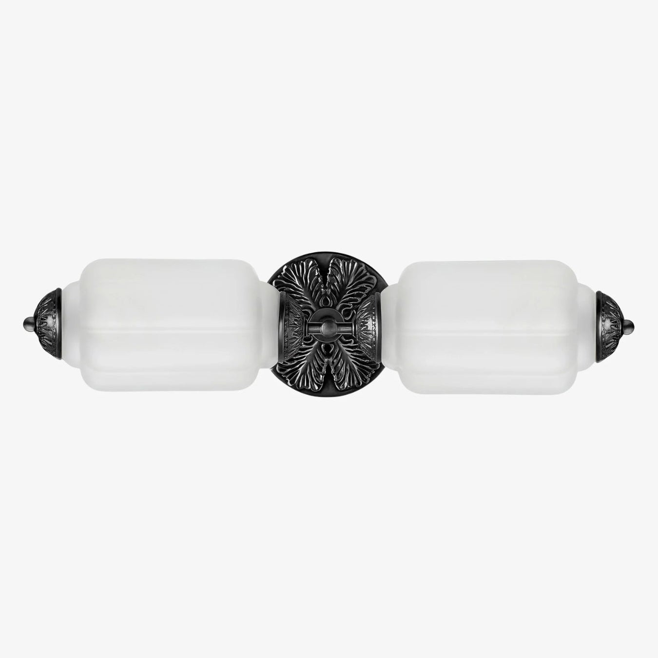 RoyaleGlow Vintage Brass Double Wall Sconce with Frosted Glass Shades-Royale Basic