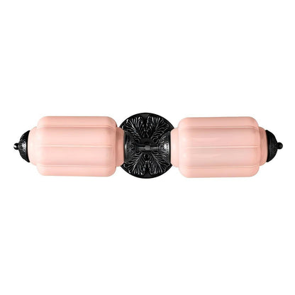 RoyaleGlow Vintage Brass Double Wall Sconce with Frosted Glass Shades-Royale Basic