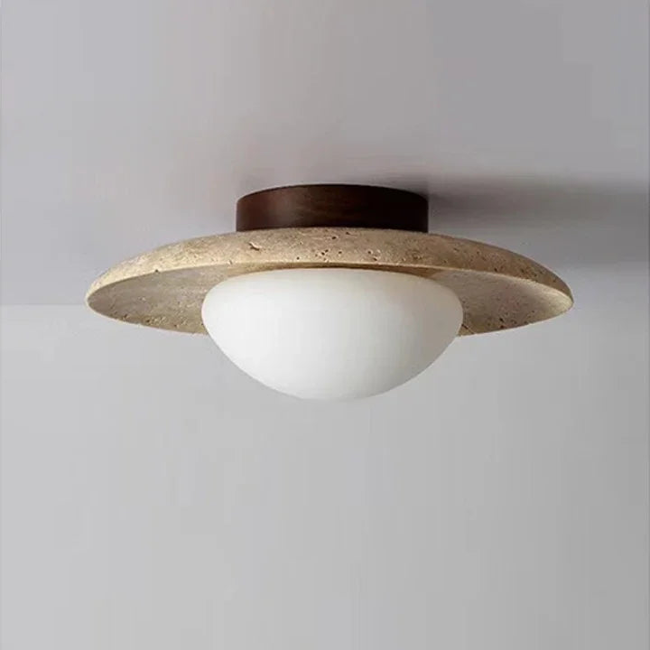 Anabelle Travertine Ceiling Lamp 0
