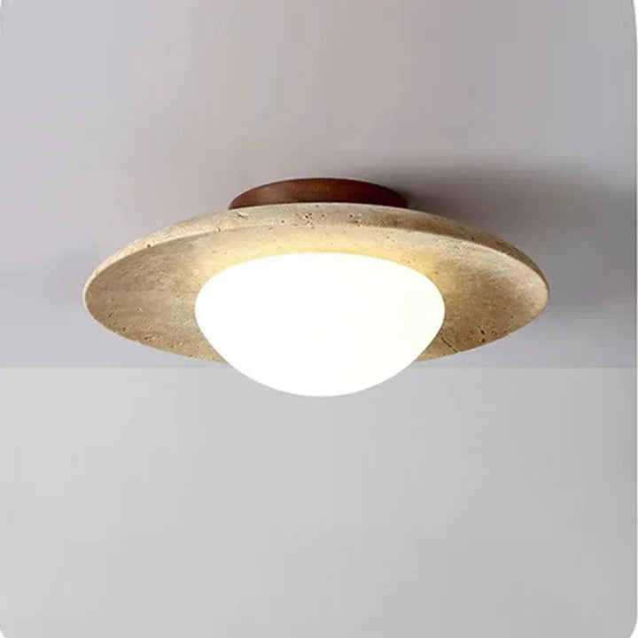 Anabelle Travertine Ceiling Lamp 2