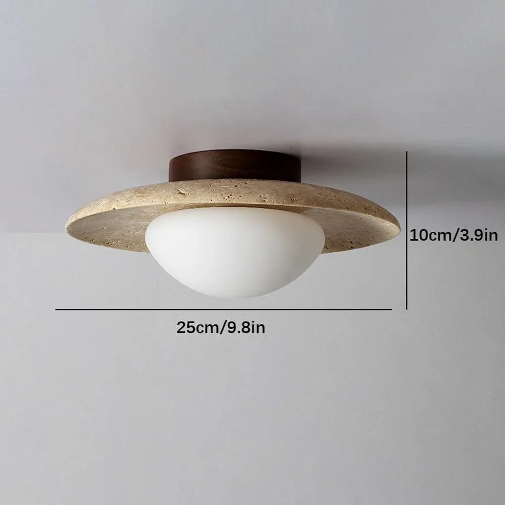 Anabelle Travertine Ceiling Lamp 7