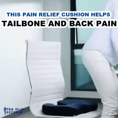 LuxRoyale Versatile Memory Foam Seat Cushion for Lower Back Pain Relief