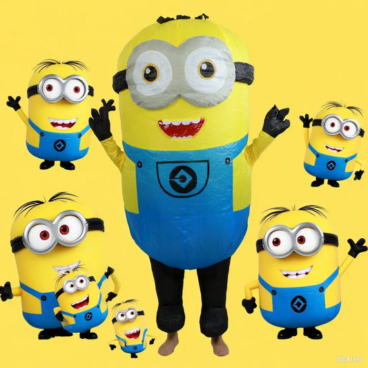 Anime Despicable Me cute Minions inflatable clothing Minions role-playing inflatable suit Minions one-piece suit Halloween dress 0