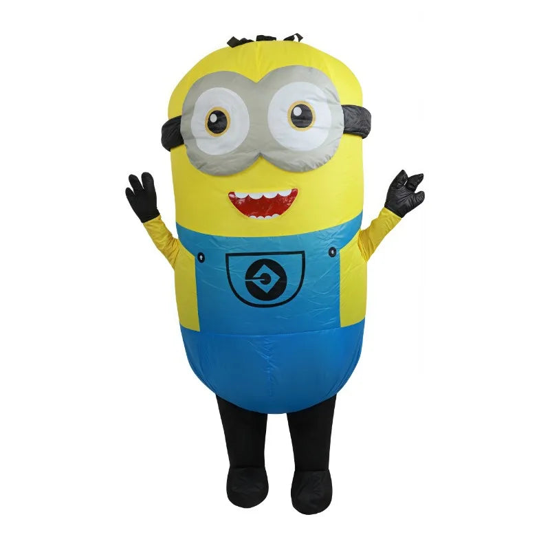 Anime Despicable Me cute Minions inflatable clothing Minions role-playing inflatable suit Minions one-piece suit Halloween dress 1