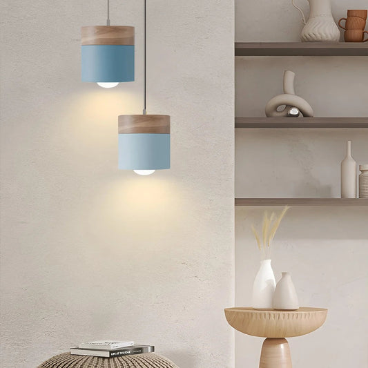 Antizer Laetus Modern Wood Accent Pendant Light 2