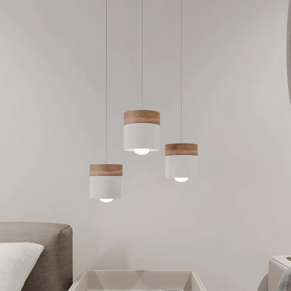 Antizer Laetus Modern Wood Accent Pendant Light 8