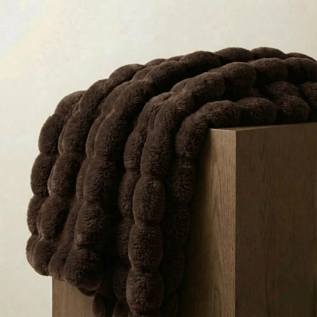 Arctic Plush Faux Rabbit Fur Throw Blanket 5