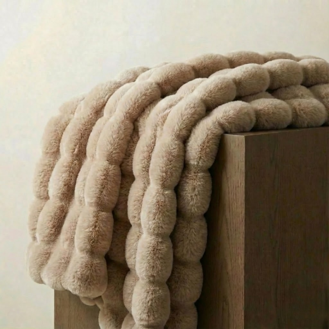 Arctic Plush Faux Rabbit Fur Throw Blanket 7