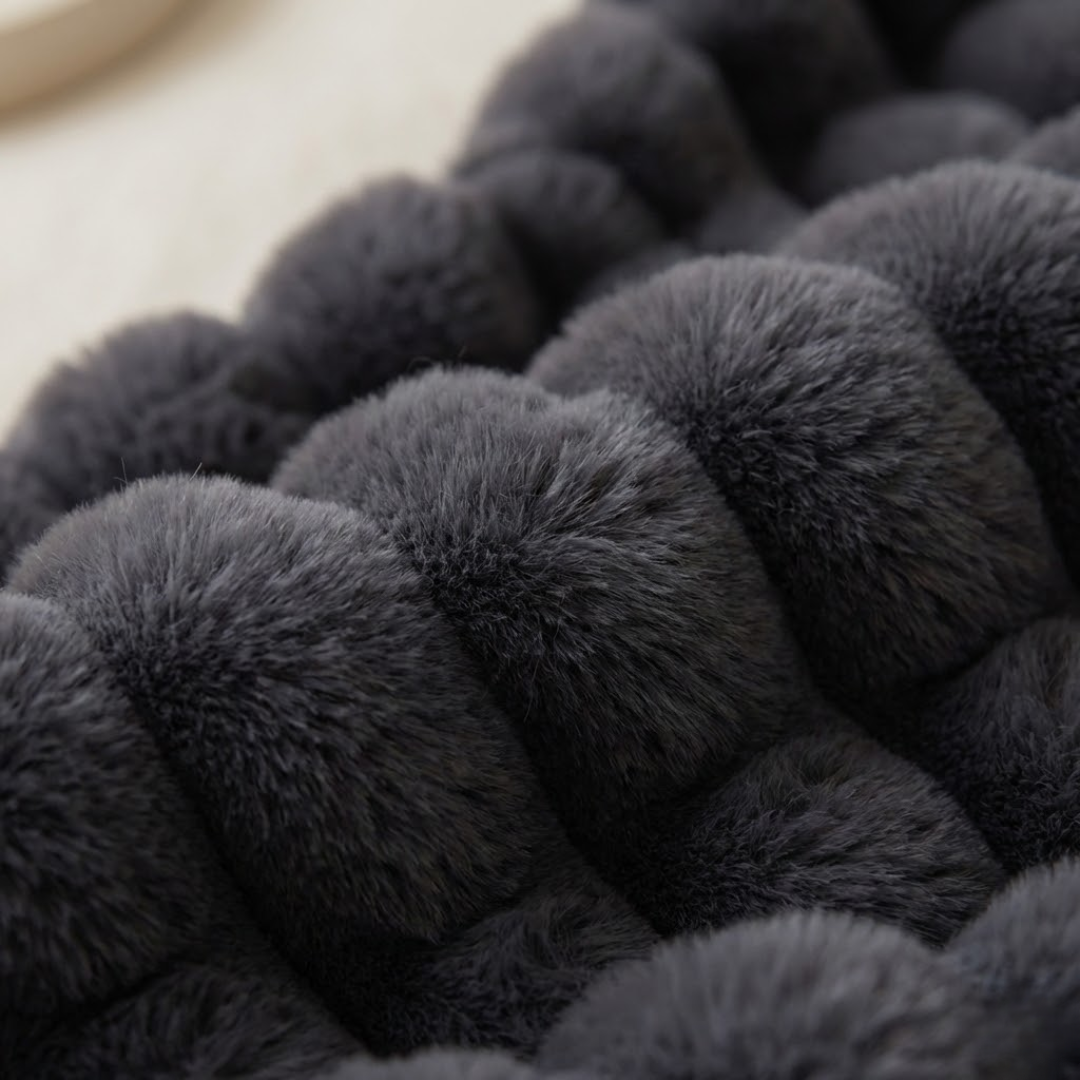 Arctic Plush Faux Rabbit Fur Throw Blanket 8